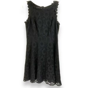 Tiana B. Dress Black Lace Sleeveless‎ Mini Short Skater Cocktail Size 10 NWT